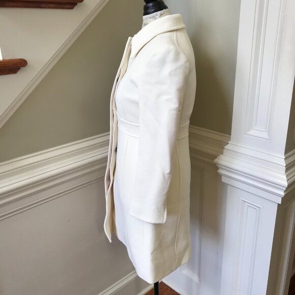 NWT JCREW Classic Lady Day Coat Womens 2 Cream Italian Cloth Wool BM964 Jacket - Picture 9 of 12